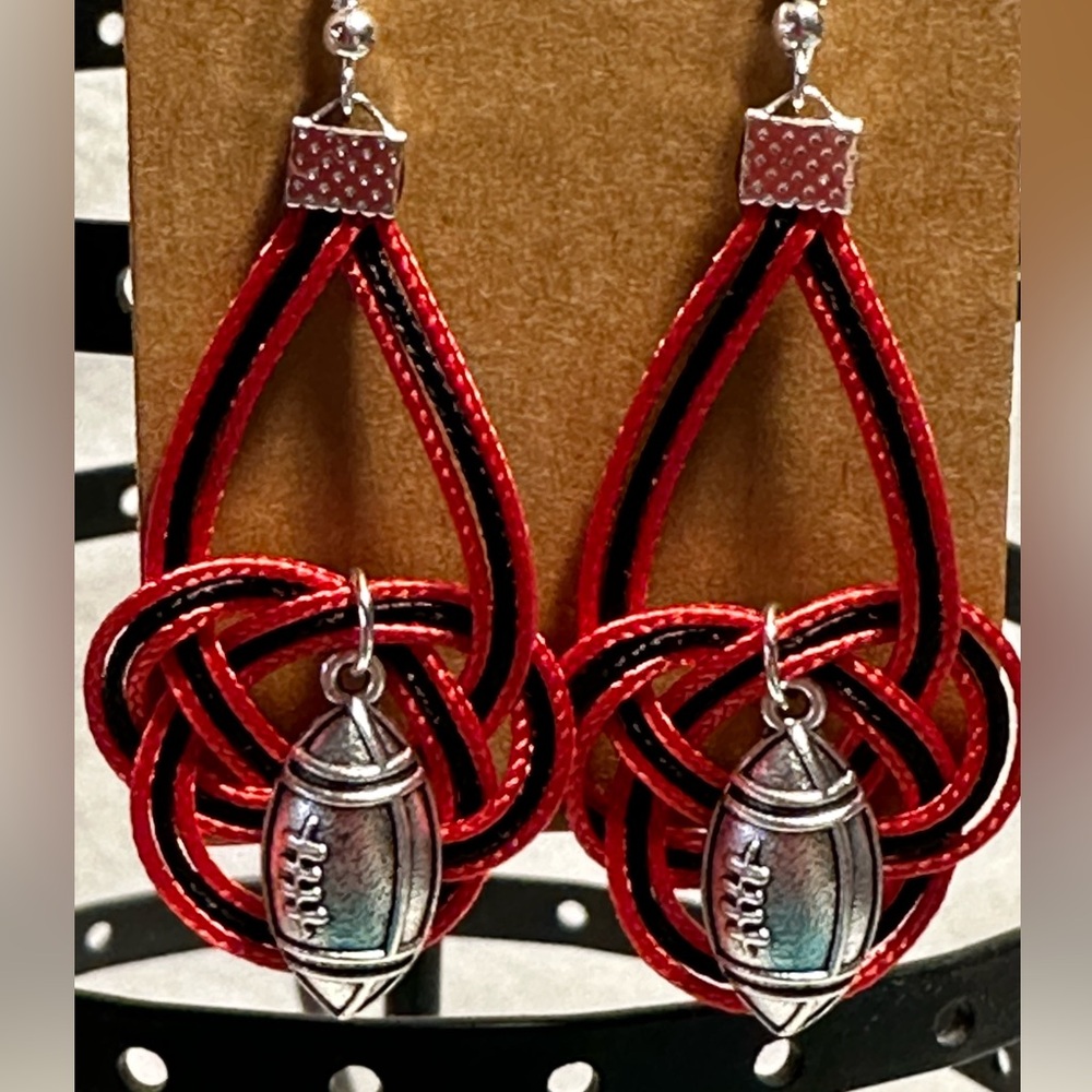 Handmade Football Fan Edition Paracord Earrings